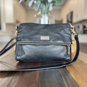 Kate Spade Black New York Highland Place Mini Maria Leather Crossbody Bag
